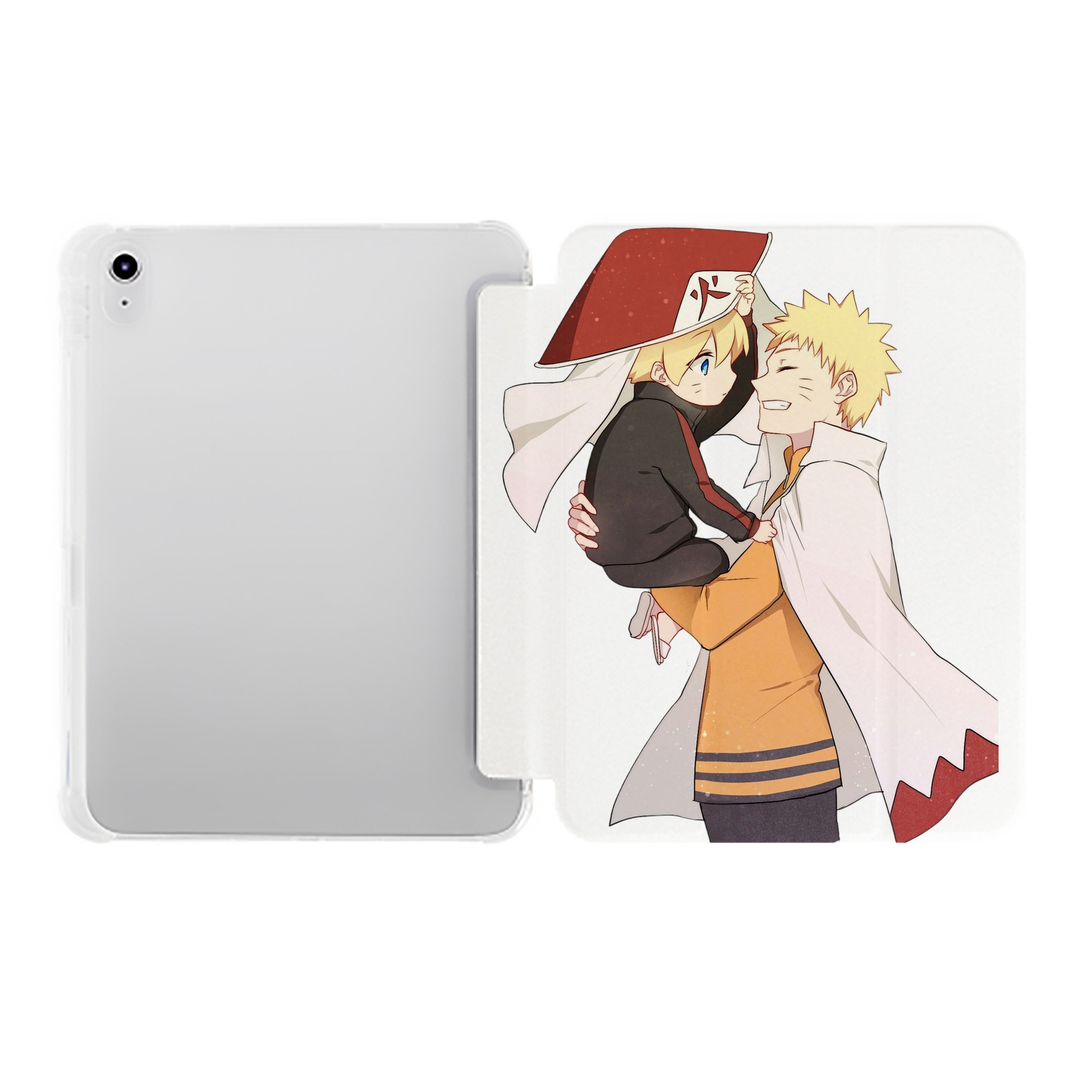 （画像用） NARUTO -ナルト- うずまき ナルト Uzumaki Naruto IPad ケース ペン収納付き 三つ折りスタンド PUレザー×シリコン 対応機種9.5/10.5/10.9インチ